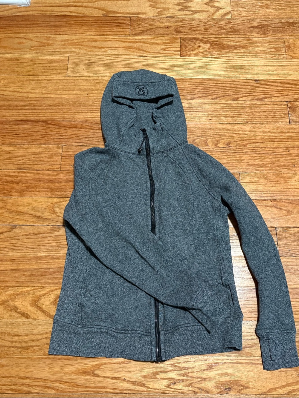 Lululemon Gray Full-Zip Hoodie with Hood